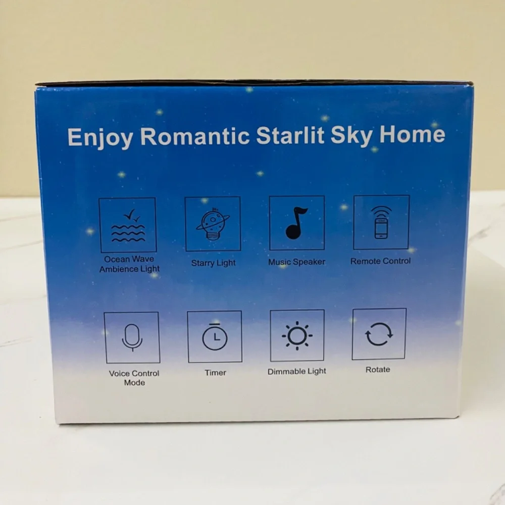 Projector Galaxy Starry Sky Night Light Ocean Star Party Speaker LED Lamp Remote